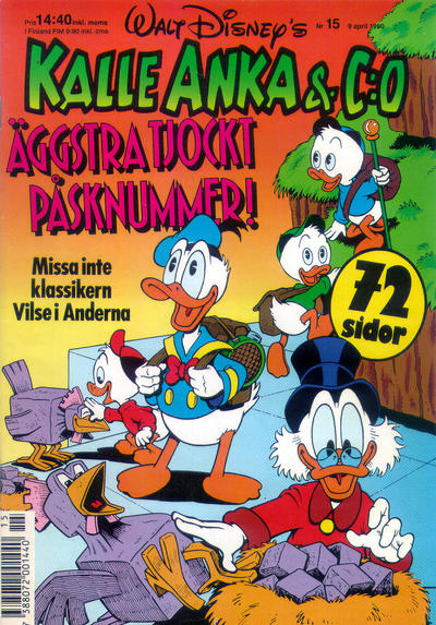Cover for Kalle Anka & C:o (Hemmets Journal, 1957 series) #15/1990