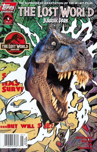 Cover for The Lost World: Jurassic Park (Topps, 1997 series) #1 [Photo Cover]