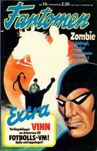 Cover Thumbnail for Fantomen (Semic, 1958 series) #10/1974