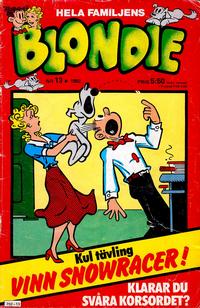 Cover Thumbnail for Blondie (Semic, 1963 series) #13/1982