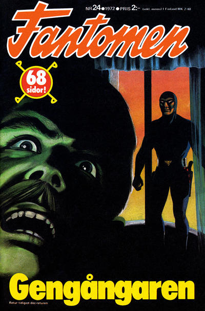 Cover for Fantomen (Semic, 1958 series) #24/1972