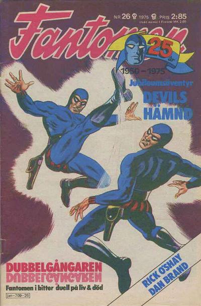 Cover for Fantomen (Semic, 1958 series) #26/1975