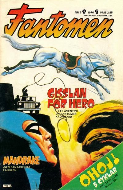 Cover for Fantomen (Semic, 1958 series) #6/1976