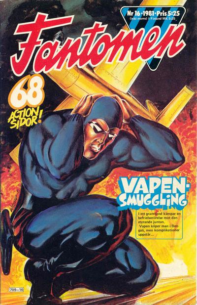 Cover for Fantomen (Semic, 1958 series) #16/1981