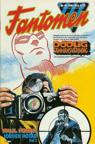Cover for Fantomen (Semic, 1958 series) #19/1981