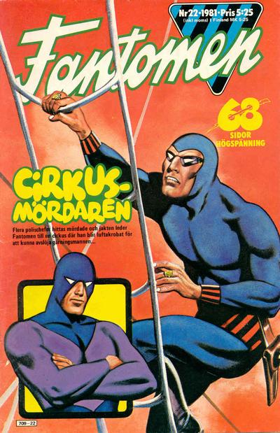 Cover for Fantomen (Semic, 1958 series) #22/1981