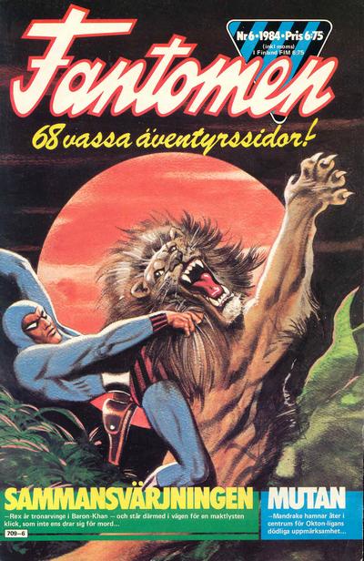 Cover for Fantomen (Semic, 1958 series) #6/1984