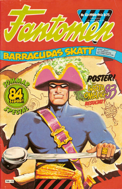 Cover for Fantomen (Semic, 1958 series) #13/1984