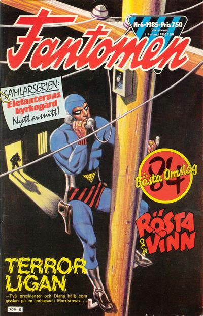 Cover for Fantomen (Semic, 1958 series) #6/1985