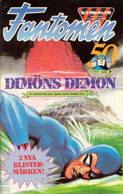 Cover for Fantomen (Semic, 1958 series) #11/1986