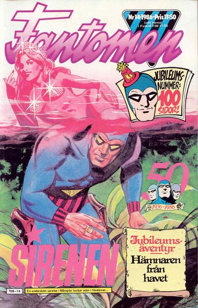 Cover for Fantomen (Semic, 1958 series) #14/1986