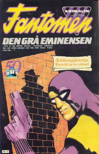 Cover for Fantomen (Semic, 1958 series) #18/1986