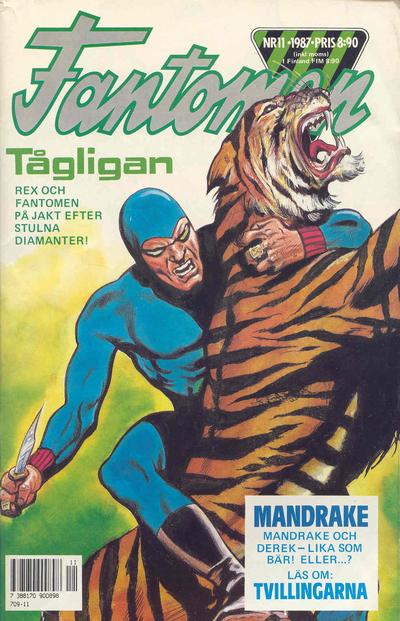 Cover for Fantomen (Semic, 1958 series) #11/1987