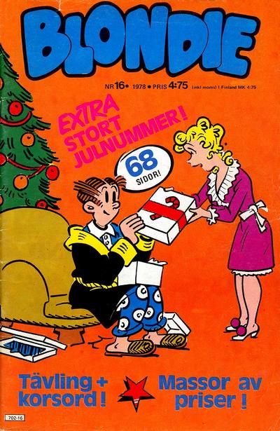 Cover for Blondie (Semic, 1963 series) #16/1978