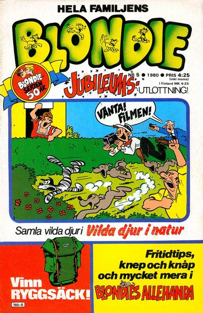 Cover for Blondie (Semic, 1963 series) #5/1980