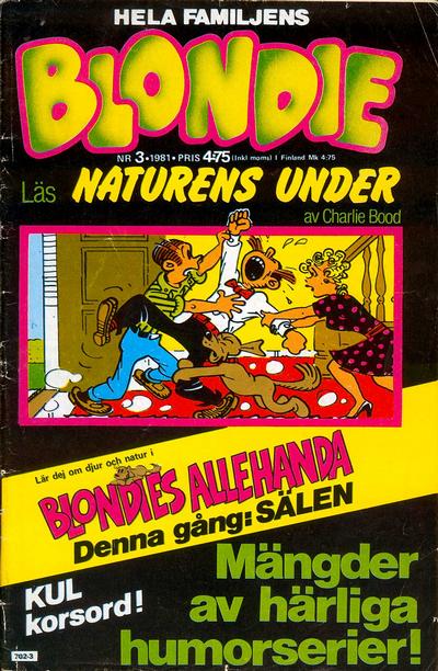 Cover for Blondie (Semic, 1963 series) #3/1981