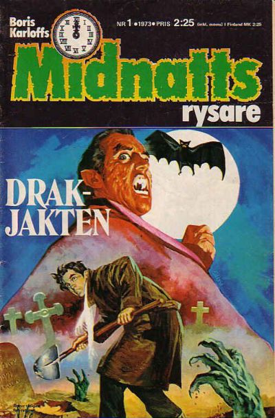 Cover for Boris Karloffs midnattsrysare (Semic, 1972 series) #1/1973