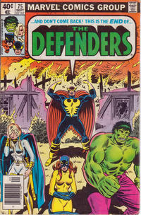 Cover Thumbnail for The Defenders (Marvel, 1972 series) #75 [Newsstand]