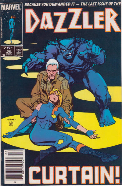 Cover for Dazzler (Marvel, 1981 series) #42 [Newsstand]