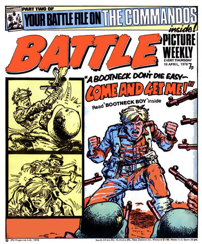 Cover for Battle Picture Weekly (IPC, 1975 series) #10 April 1976 [58]
