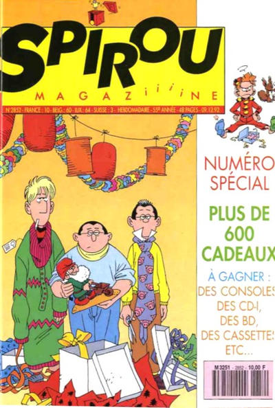 Cover for Spirou (Dupuis, 1947 series) #2852