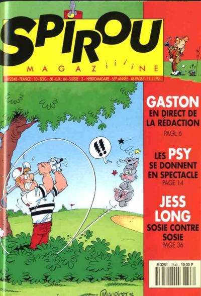 Cover for Spirou (Dupuis, 1947 series) #2848