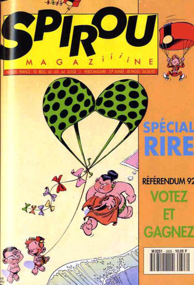 Cover for Spirou (Dupuis, 1947 series) #2828