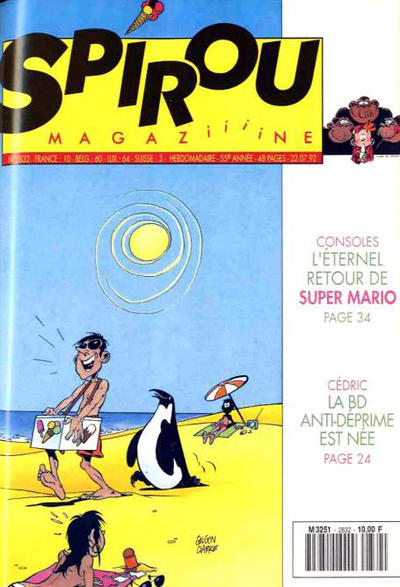 Cover for Spirou (Dupuis, 1947 series) #2832