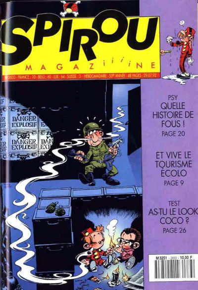 Cover for Spirou (Dupuis, 1947 series) #2833