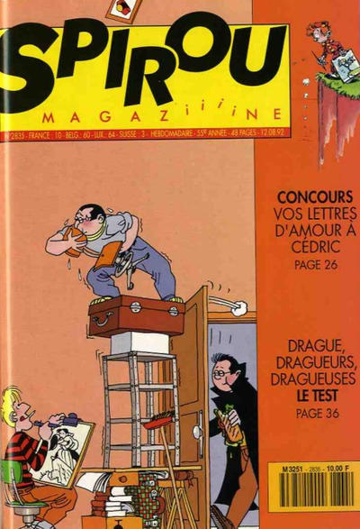 Cover for Spirou (Dupuis, 1947 series) #2835