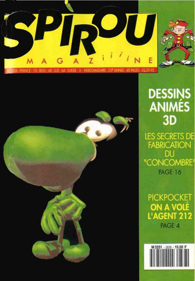Cover for Spirou (Dupuis, 1947 series) #2838