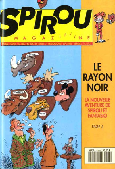 Cover for Spirou (Dupuis, 1947 series) #2844