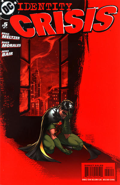 Cover for Identity Crisis (DC, 2004 series) #5 [Second Printing]