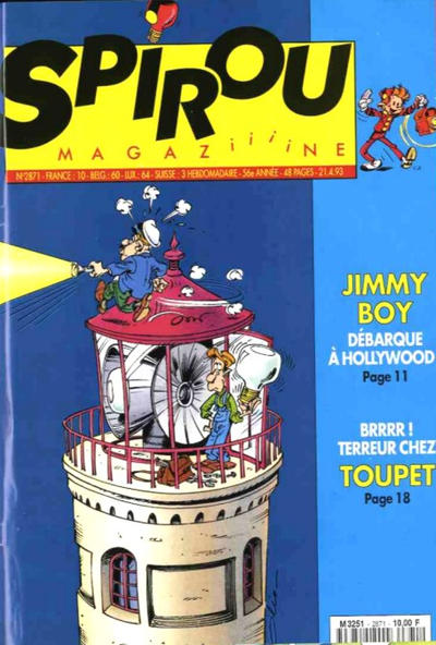 Cover for Spirou (Dupuis, 1947 series) #2871