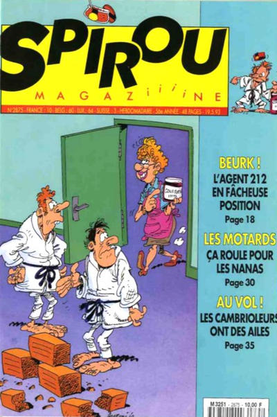 Cover for Spirou (Dupuis, 1947 series) #2875