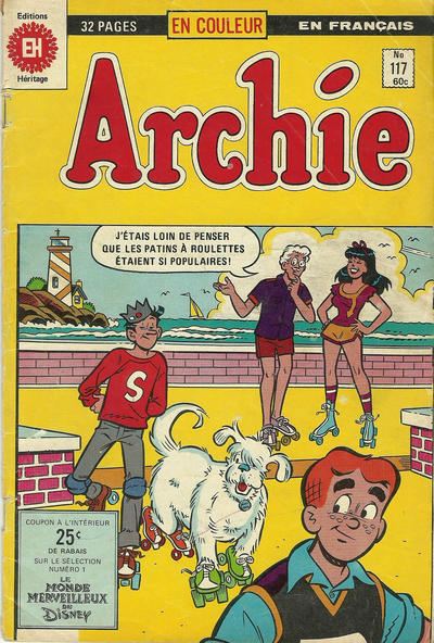 Cover for Archie (Editions Héritage, 1971 series) #117