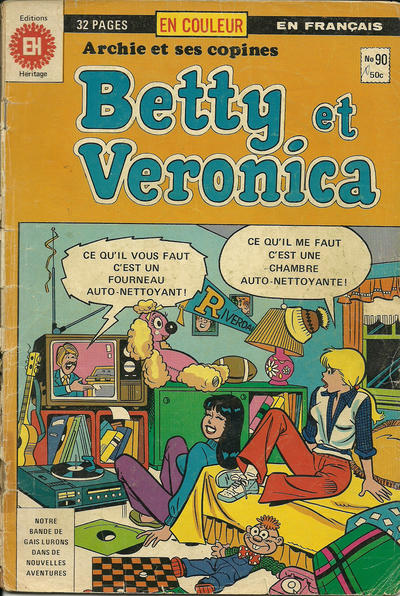 Cover for Betty et Véronica (Editions Héritage, 1971 series) #90