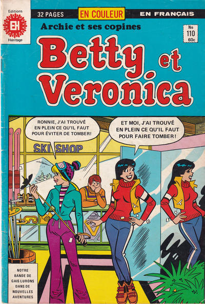 Cover for Betty et Véronica (Editions Héritage, 1971 series) #110