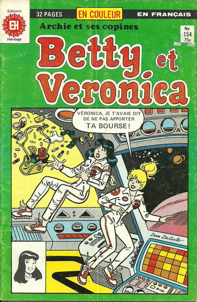 Cover for Betty et Véronica (Editions Héritage, 1971 series) #154
