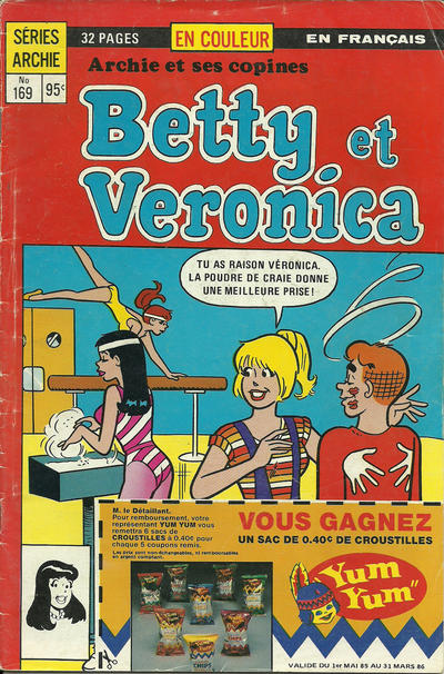 Cover for Betty et Véronica (Editions Héritage, 1971 series) #169