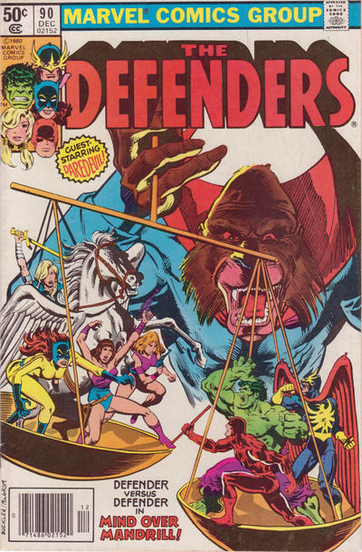 Cover for The Defenders (Marvel, 1972 series) #90 [Newsstand]