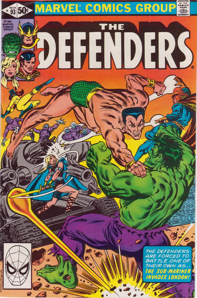 Cover for The Defenders (Marvel, 1972 series) #93 [Direct]
