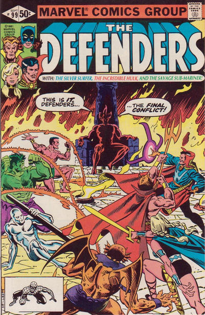Cover for The Defenders (Marvel, 1972 series) #99 [Direct]