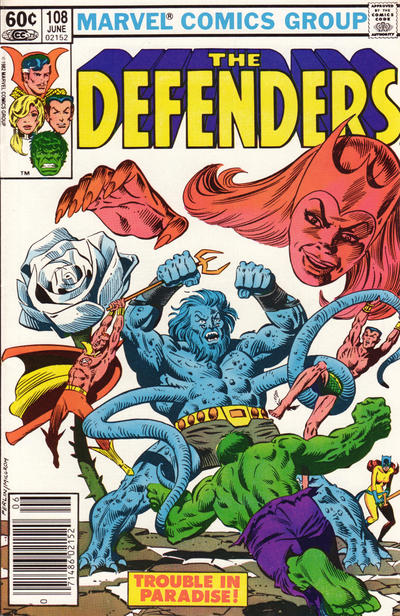 Cover for The Defenders (Marvel, 1972 series) #108 [Newsstand]
