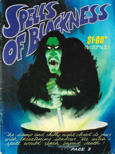 Cover for Spells of Blackness (Gredown, 1982 ? series) 