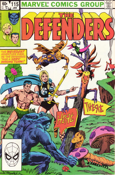 Cover for The Defenders (Marvel, 1972 series) #115 [Direct]