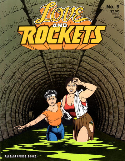 Cover for Love and Rockets (Fantagraphics, 1982 series) #9 [Second Printing]