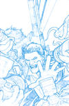 Cover for Angel (IDW, 2009 series) #19 [Retailer Incentive Blueline Sketch Cover B - Gabriel Rodriguez]