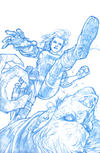 Cover for Angel (IDW, 2009 series) #20 [Gabriel Rodriguez Retailer Incentive Blueline Sketch Cover (1 in 25)]