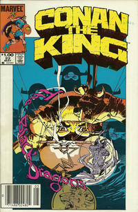 Cover Thumbnail for Conan the King (Marvel, 1984 series) #22 [Newsstand]